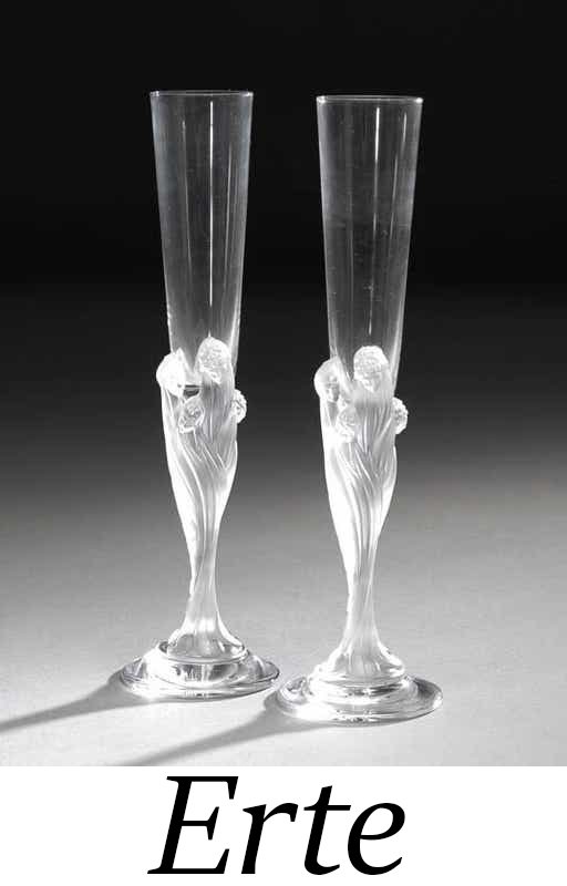 Erte  - Flute Majestique (Set of 2) (1 of 1)