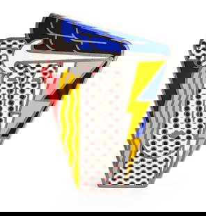 Roy Lichtenstein - Modern Head Enamel Pin: Artist: Roy Lichtenstein Title: Modern Head Enamel Pin Year: 1968 Dimensions: 2 7/8in. by 2 3/8in. Edition: From the Rare Limited Edition of 250 Publisher: Mult