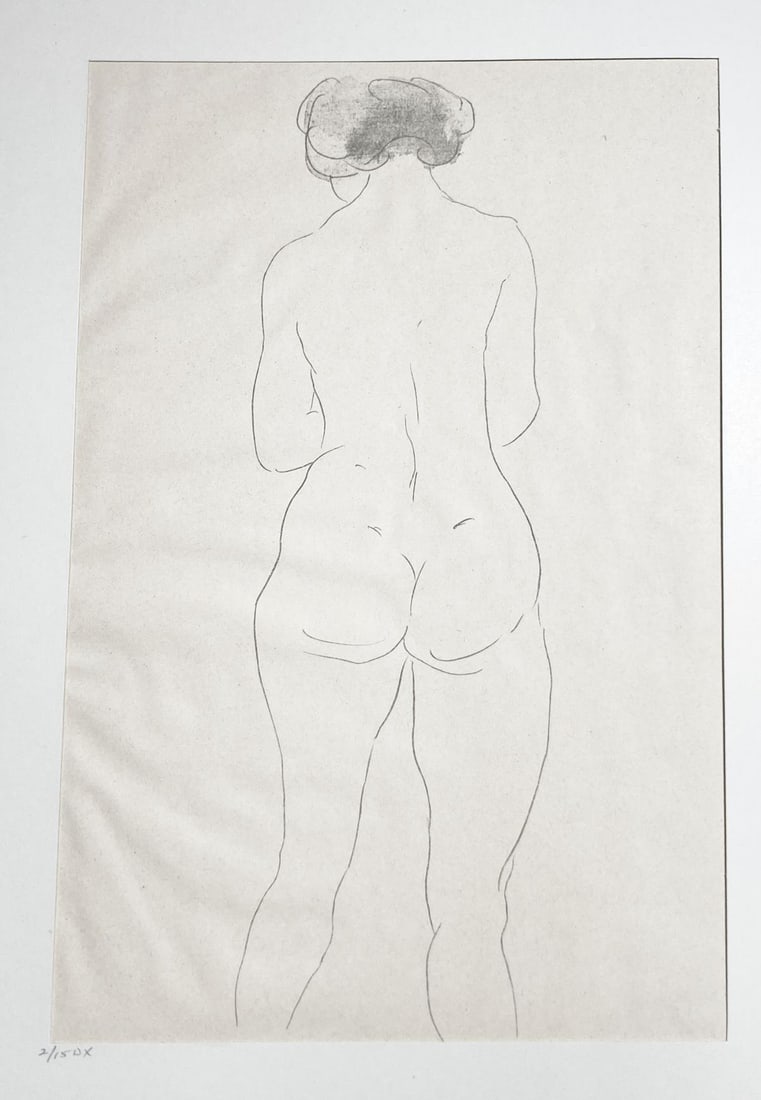 Auguste Rodin - Deluxe Aquarelle II: Artist: Auguste Rodin Title: Deluxe Aquarelle II Dimensions: 21in. by 16in. Edition: From the very rare limited deluxe edition of 15 Publisher: Editions Georg Suite