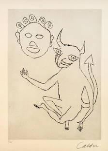 Alexander Calder - Santa Claus II: Artist: Alexander Calder Title: Santa Claus II Year: 1974 Dimensions: 26.75in. by 20.5in. Edition: From the limited edition of 175 Publisher: Editions de L'Hern
