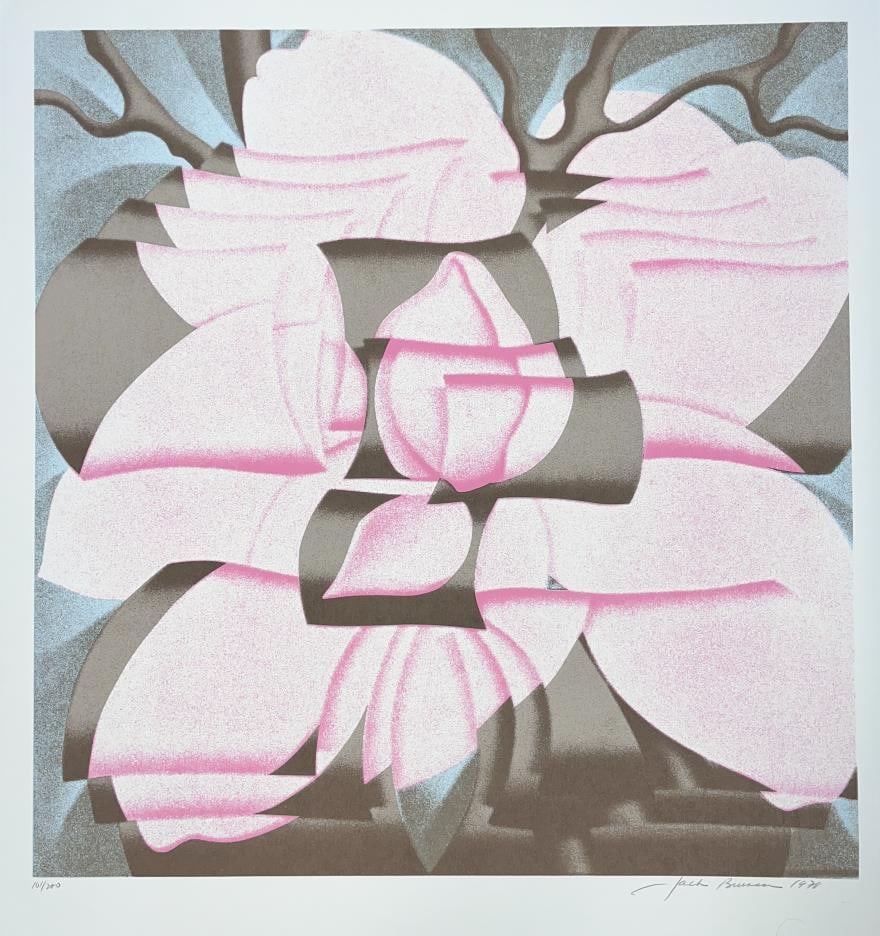 Jack Brusca - Magnolia: Artist: Jack Brusca Title: Magnolia Year: 1978 Dimensions: 26in. by 28in. Edition: From the Rare Limited Edition of 200 Medium: Silkscreen in Colors