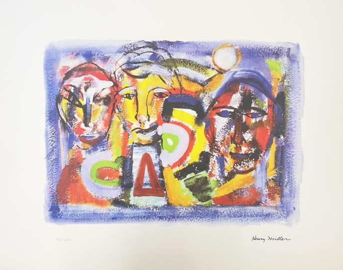 Henry Miller - Tropics: Artist: Henry Miller Title: Tropics Year: c. 1891-1980 Dimensions: 24 3/4in. by 19 3/4in. Edition: Numbered From the rare limited of edition of 200 Medium: Offs