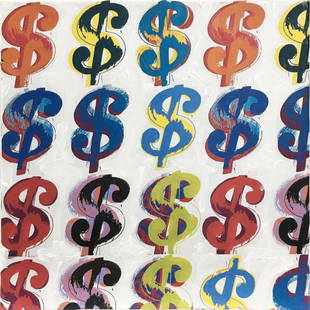 Tom Dash - Dollar Sign: Artist: Tom DashTitle: Dollar SignYear: 2017Dimensions: 12in. by 12in.Edition: From the rare limited edition of 20Medium: Mixed Media on Canvas with Hand EmbellishmentCondition: ExcellentSignature