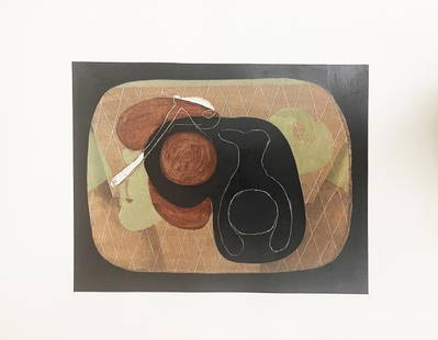 Georges Braque - Nature Morte: Artist: Georges Braque Title: Nature Morte Year: 1933 Dimensions: 15 3/4in. by 20 1/2in. Edition: From the rare limited edition of 1000 Publisher: Editions Jean