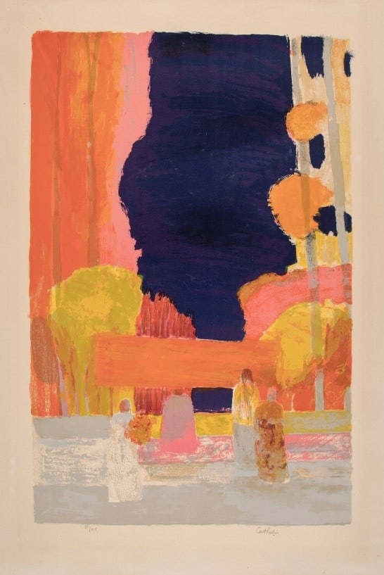 Bernard Cathelin - Marche Mexicain au Ciel Sombre (1 of 1)