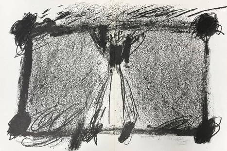 Antoni Tapies - Lithograph Derriere le Miroir 175: Artist: Antoni Tapies Title: Lithograph Derriere le Miroir 175 Year: 1968 Dimensions: 22in. by 15in. Edition: From the rare limited edition Suite: Derirere le M