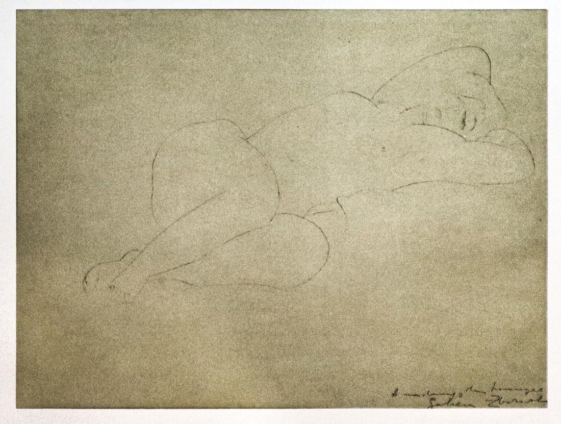 Amedeo Modigliani - Untitled portrait of a naked woman (After) (1 of 1)