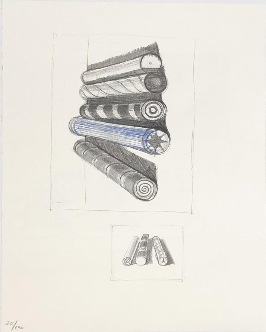 Wayne Thiebaud(After) - Sketchbook 18: Artist: Wayne Thiebaud(After) Title: Sketchbook 18 Year: 1987 Dimensions: 8 1/2in. by 11in. Edition: Numbered from the rare limited edition of 100 Publisher: Ab
