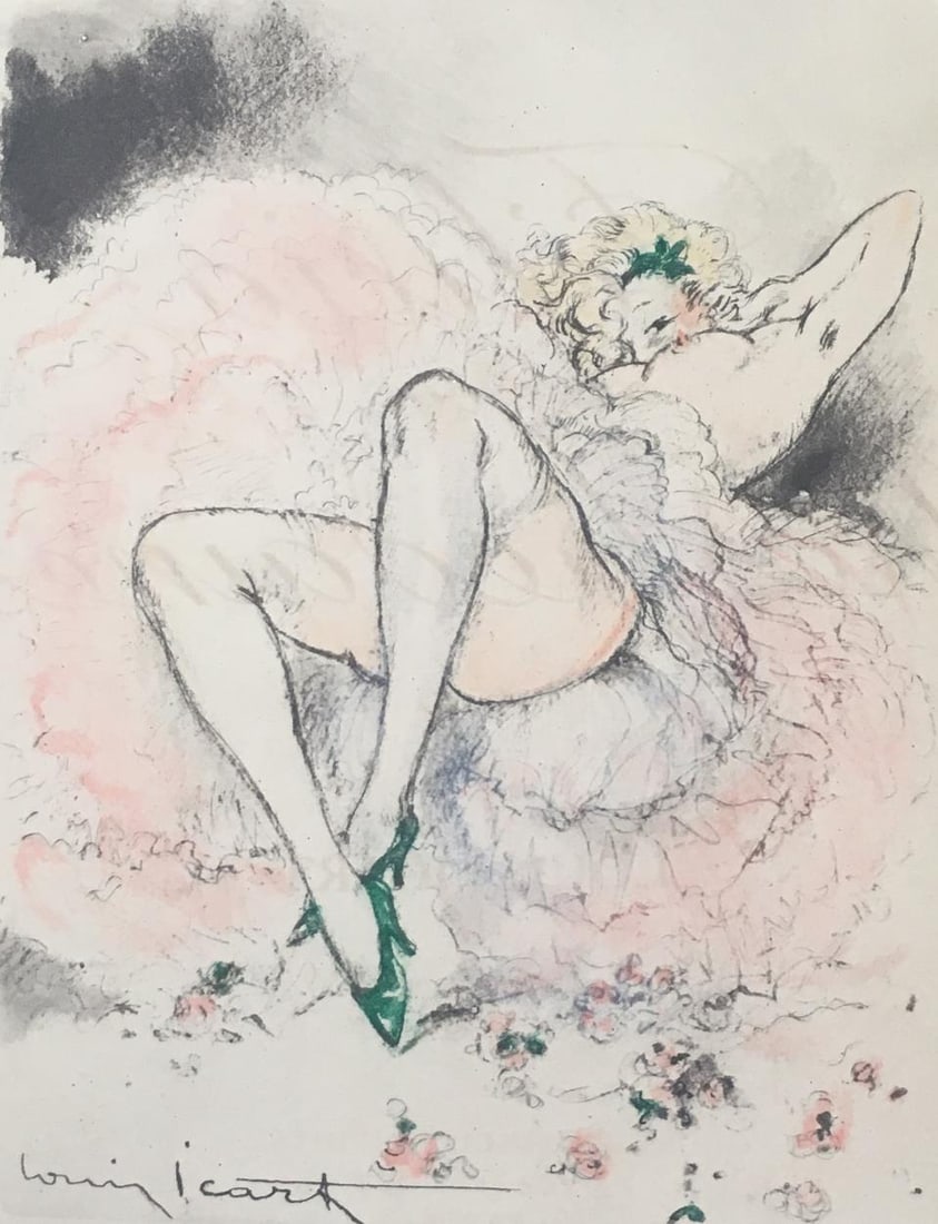 Louis Icart - Felecia in Pink (1 of 1)