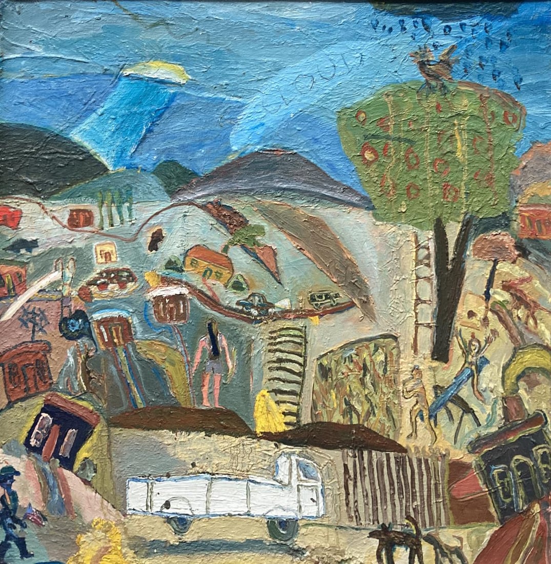 Unknown Artist (Outsider Art) - Untitled (Town) (1 of 2)
