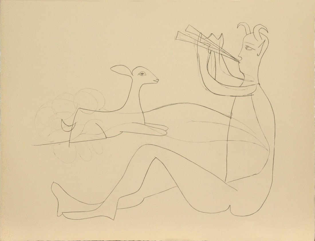 Pablo Picasso - Untitled from "Mes dessins d'Antibes" (1 of 2)
