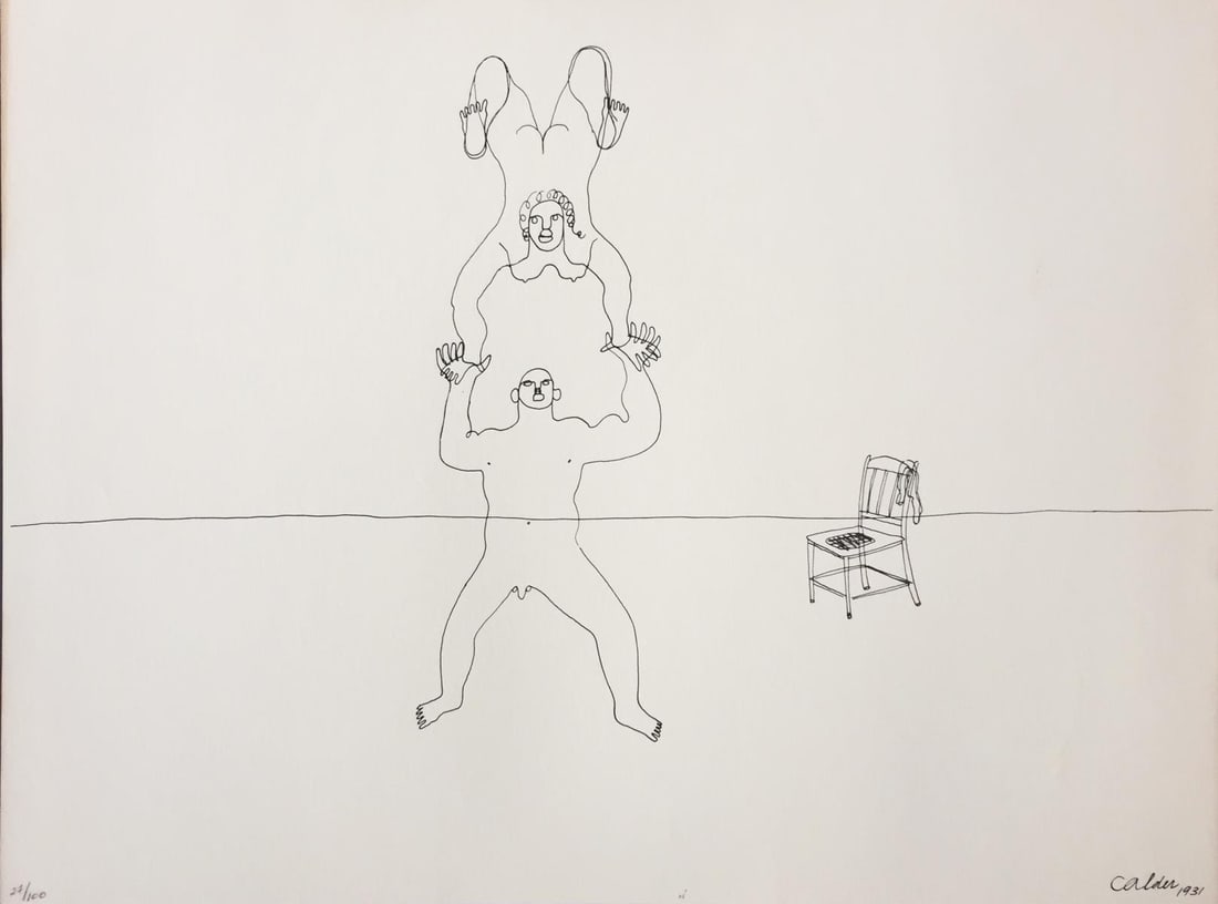 Alexander Calder (after) - Untitled (Strong Man) from "16 Circus Drawings" (1 of 1)