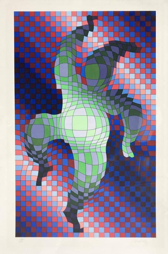 Victor Vasarely - Dancing Clown (1 of 1)