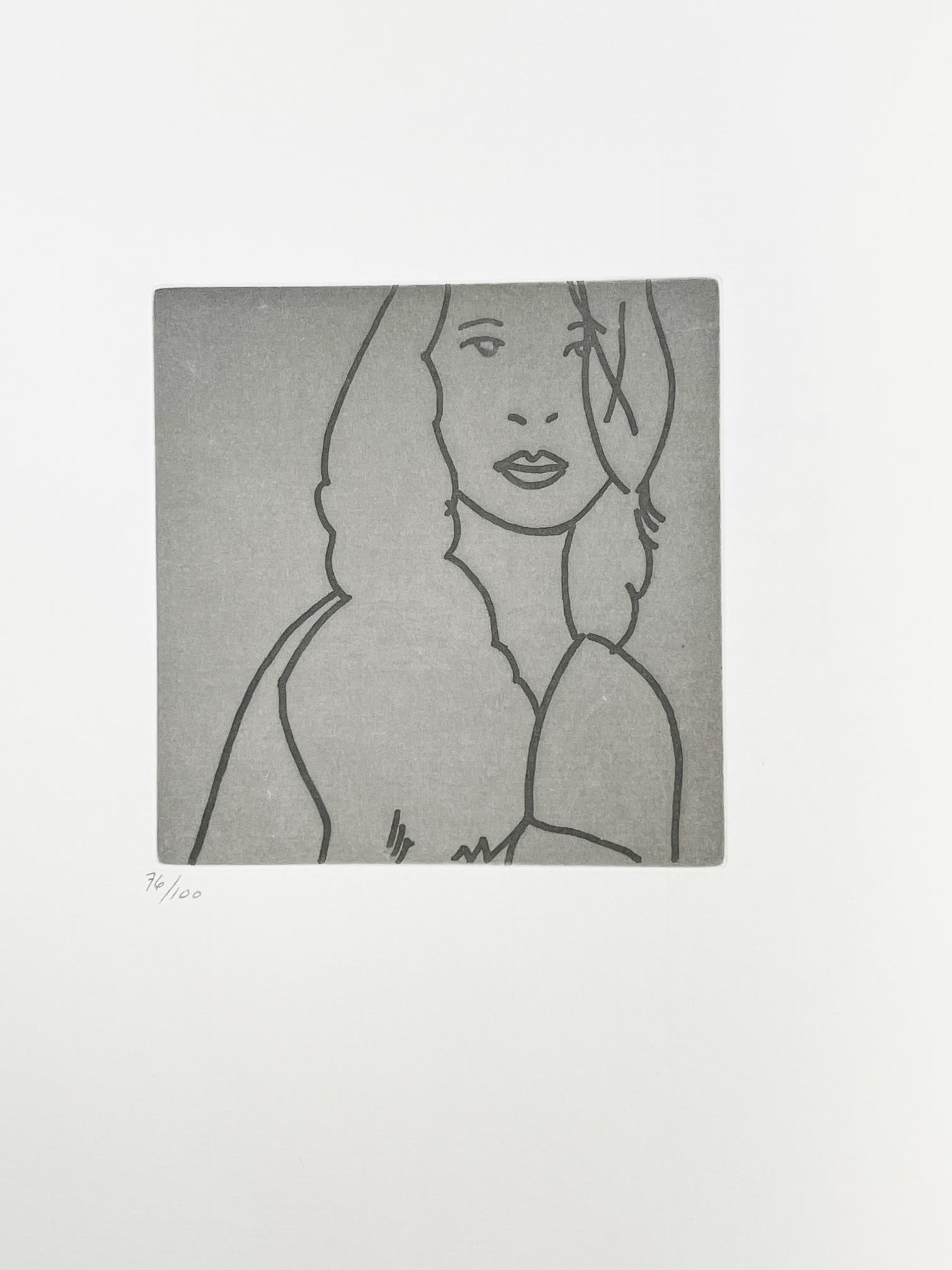 Alex Katz - Signature Song: Artist: Alex Katz Title: Signature Song Year: 2005 Dimensions: 9in. by 12in. Edition: From the rare limited edition of 100 Publisher: Arion Press Sui