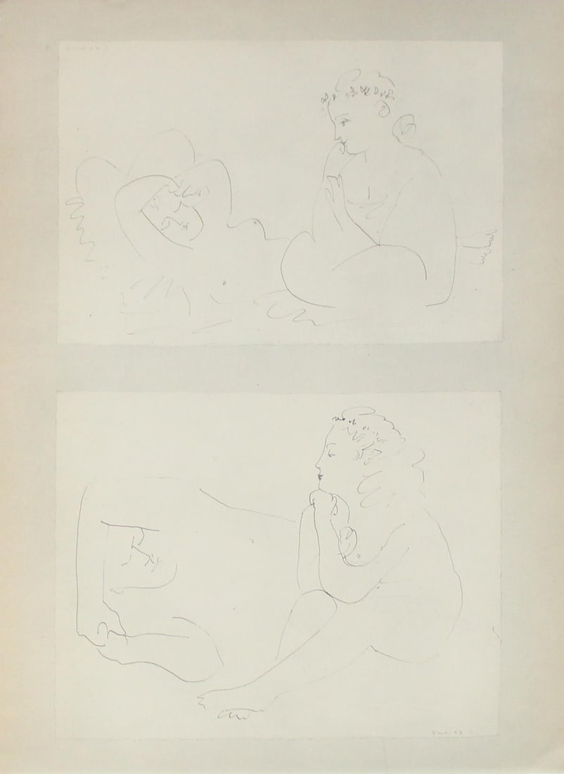 Pablo Picasso - Untitled (Two Drawings) (1 of 1)