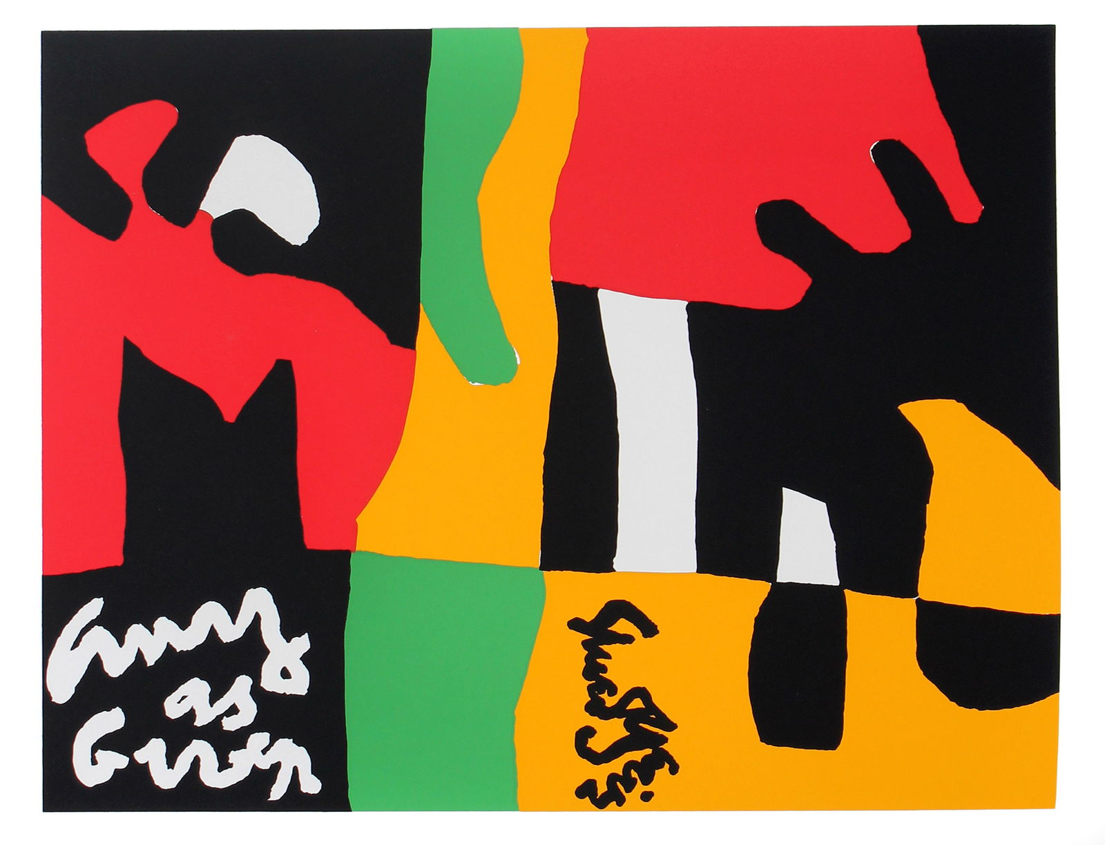Stuart Davis - Untitled: Artist: Stuart Davis Title: Untitled Year: 1964 Dimensions: 25.6in. by 21.2in. Edition: From the limited edition of 500 Publisher: Wadsworth Atheneum Connecticu