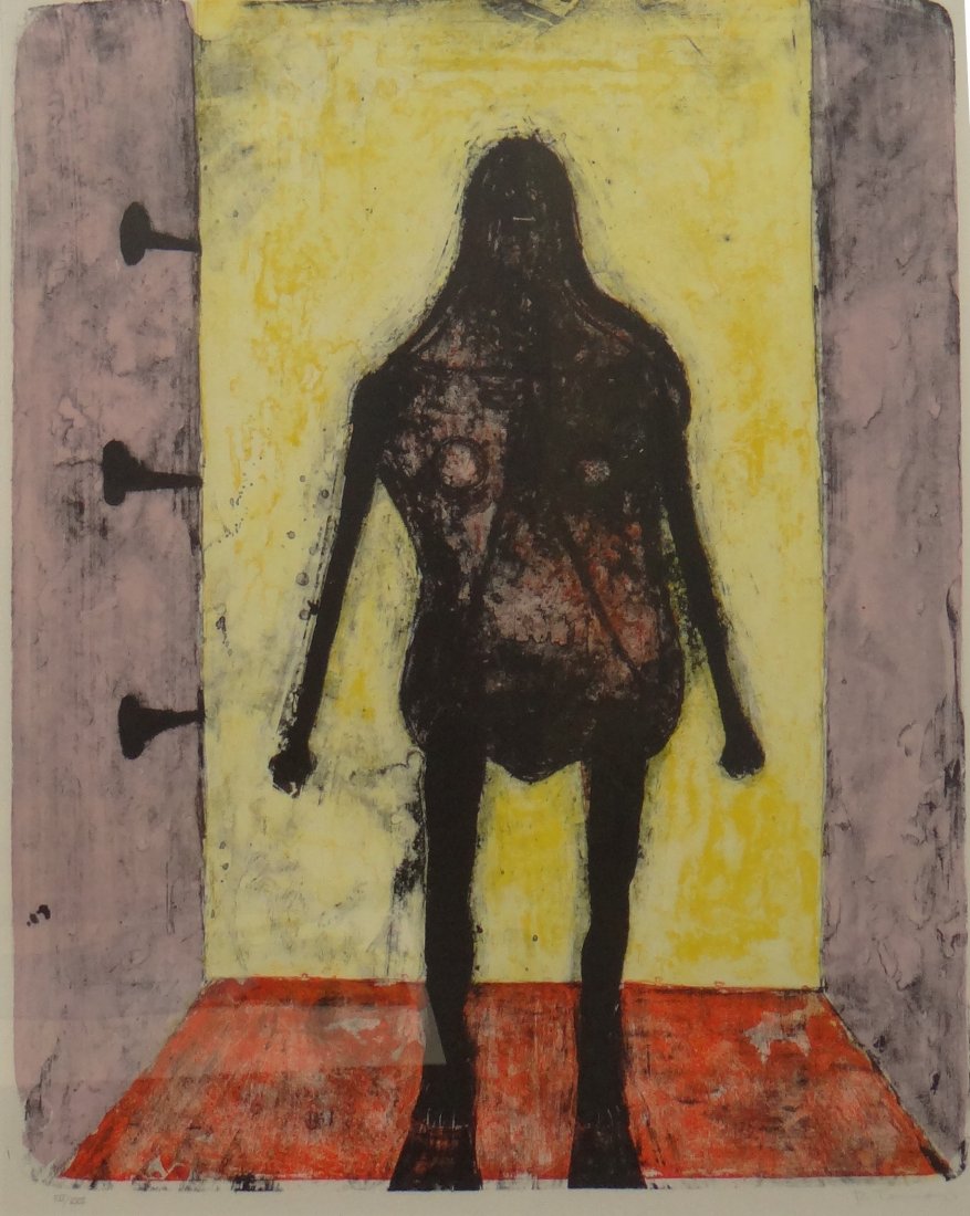 Rufino Tamayo - "Black Venus" from Mujeres: Original stone lithograph in colors on Arches paper. 1969. 27 1/2" x 22" Hand signed in pencil Limited edition of 150. COA provided. Guaranteed authentic.