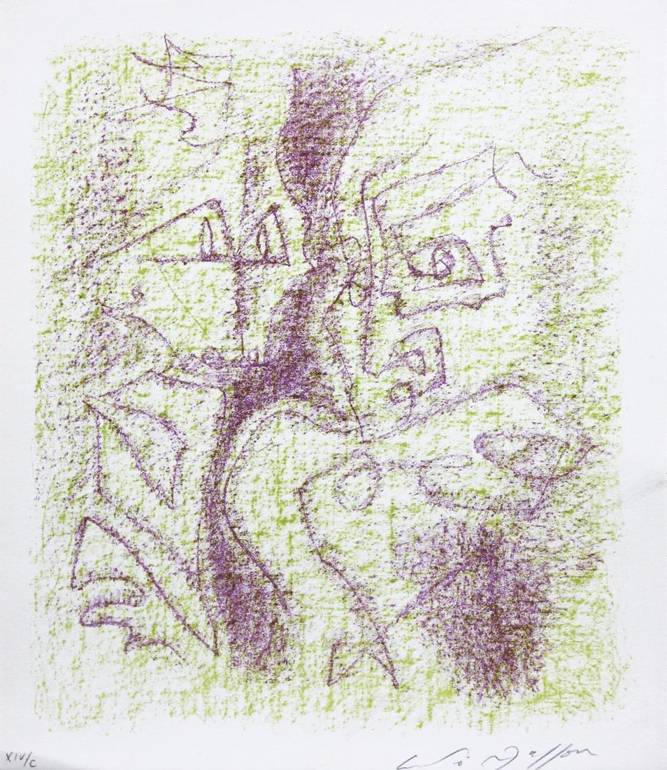 Andre Masson - Pour Daniel Henry Kahnweiler: Artist: Andre Masson Title: Pour Daniel Henry Kahnweiler Year: 1965 Dimensions: 11.6in. by 9.8in. Edition: From the rare limited edition XIV of C Publisher: Ver