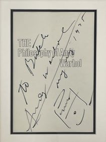 Andy Warhol - "The Philosophy of Andy Warhol" Original Soup Can Drawing