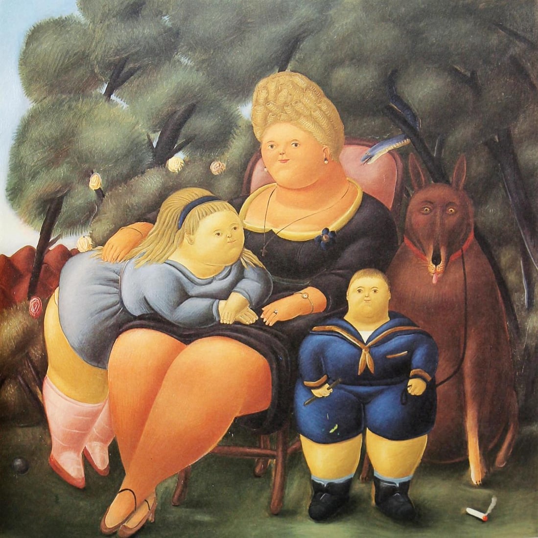 Fernando Botero (after) - Family: Artist: Fernando Botero (after) Title: Family Year: 1983 Dimensions: 16in. by 12in. Edition: From the limited edition of 200 Publisher: Harry N. Abrams Inc. New York