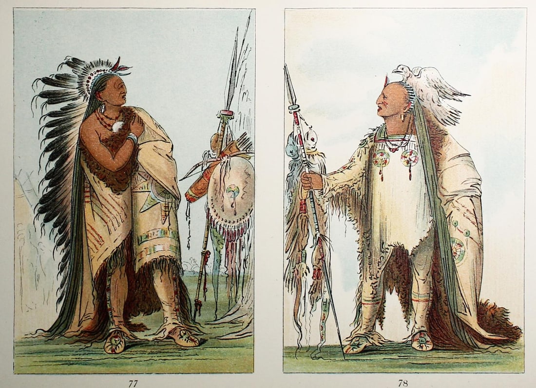 George Catlin - Plate 52 from The North American: Artist: George Catlin Title: Plate 52 from The North American Indians Year: 1844 Dimensions: 10in. by 6 1/4in. Edition: From the Rare Limited Edition Publisher: