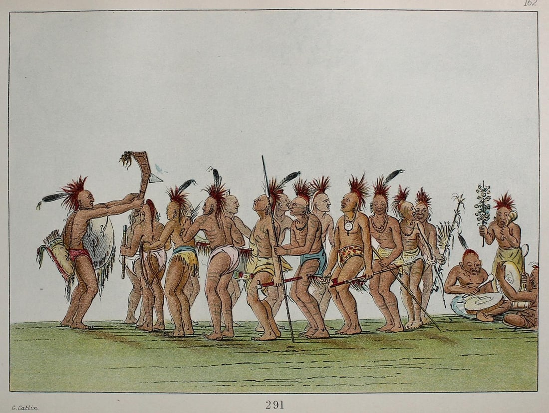 George Catlin - Plate 162 from The North American: Artist: George Catlin Title: Plate 162 from The North American Indians Year: 1844 Dimensions: 10in. by 6 1/4in. Edition: From the Rare Limited Edition Publisher: