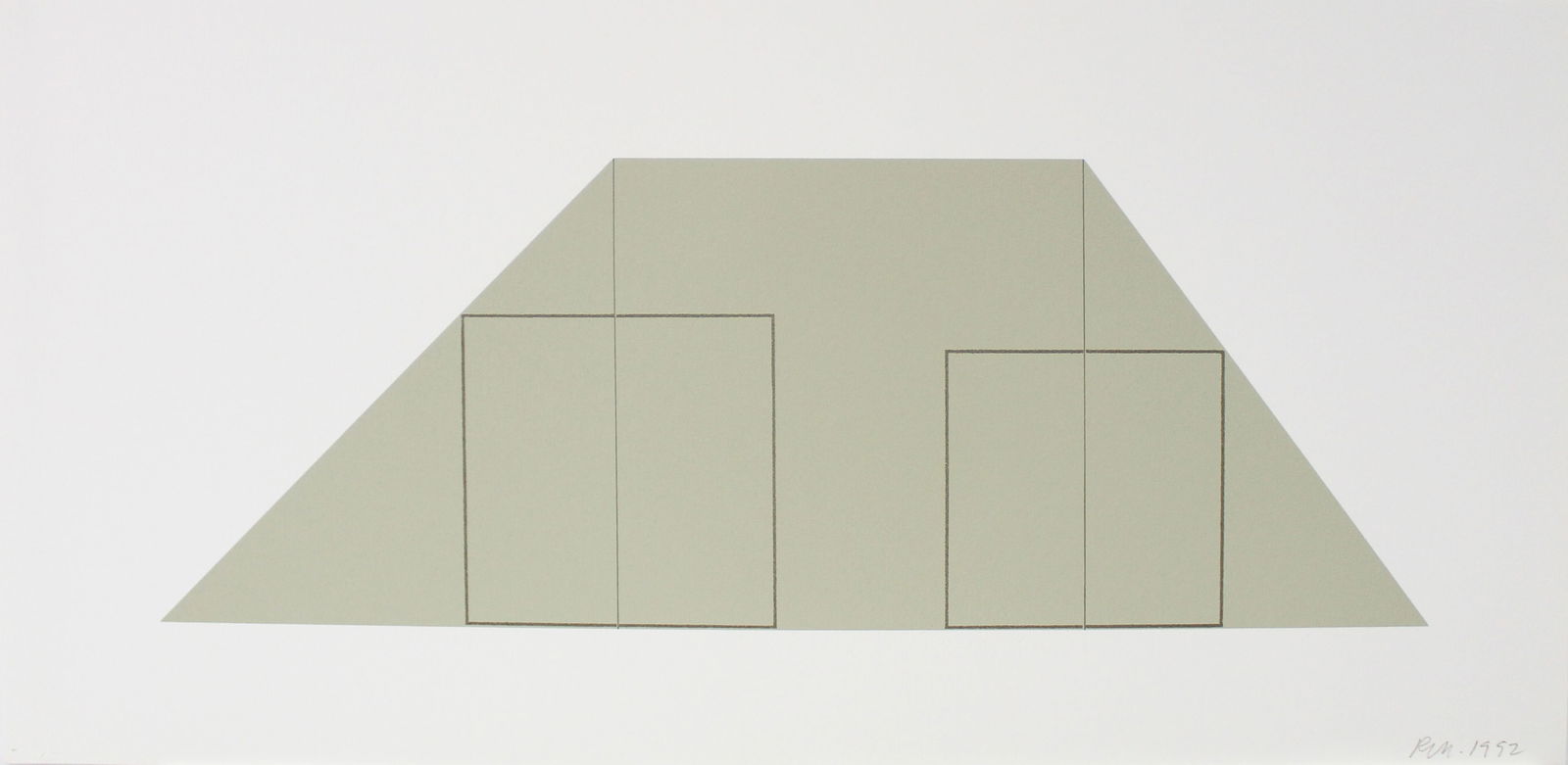 Robert Mangold - Untitled from "A Book of Silk Screen: Artist: Robert Mangold Title: Untitled from "A Book of Silk Screen Prints" Year: 1992 Dimensions: 24in. by 11.5in. Edition: From the limited edition of 300 Publishe