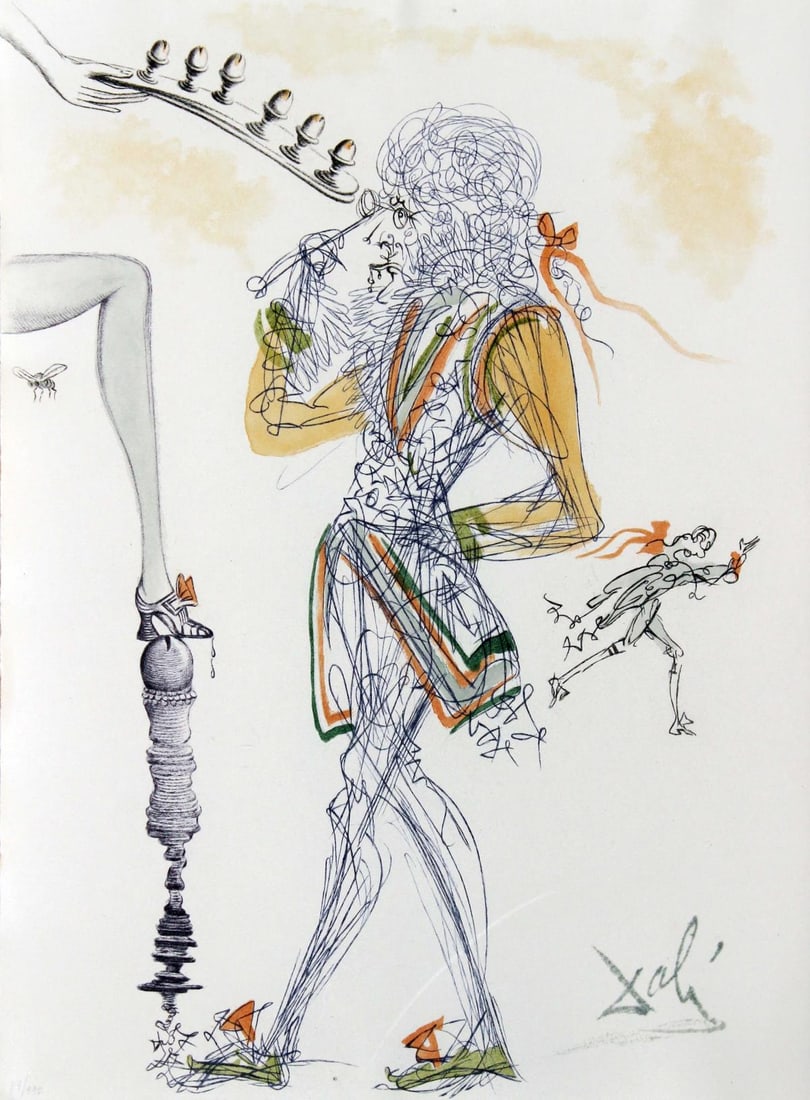 Salvador Dali - Six Eggs: Artist: Salvador Dali Title: Six Eggs Year: 1967 Dimensions: 14.75in. by 11in. Edition: Numbered 104 in pencil from the limited edition of 390 Publisher: Au Cer