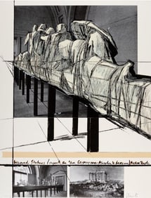 Christo - Aegina Temple Project for the Munich Glyptotek