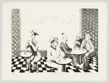 Benny Andrews - New York Cafe