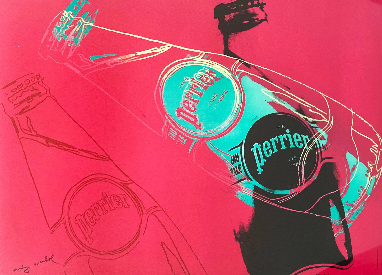 Andy Warhol - Red Perrier Poster (1 of 1)