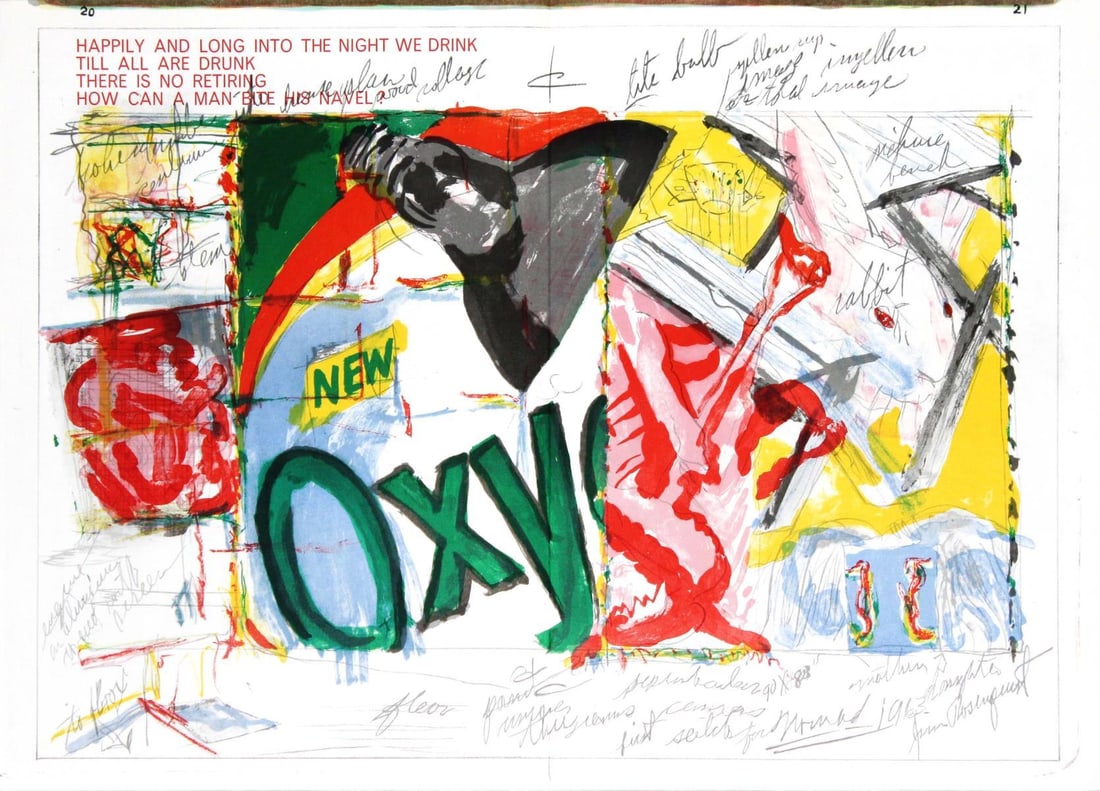 James Rosenquist -from "One Cent Life"- Plate Signed (1 of 2)