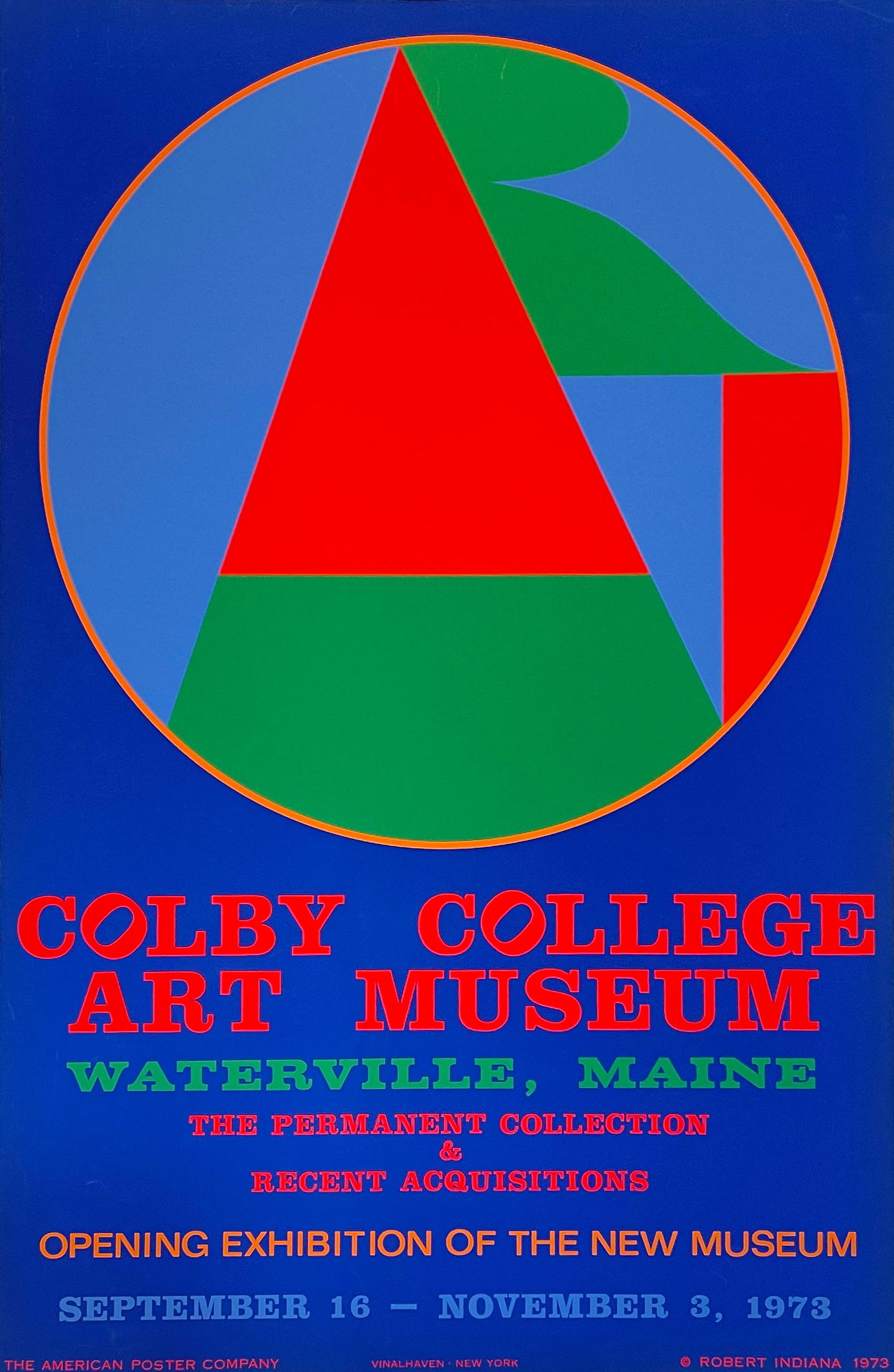 Robert Indiana - Poster for Colby Art College Museum Exhibition (1 of 1)