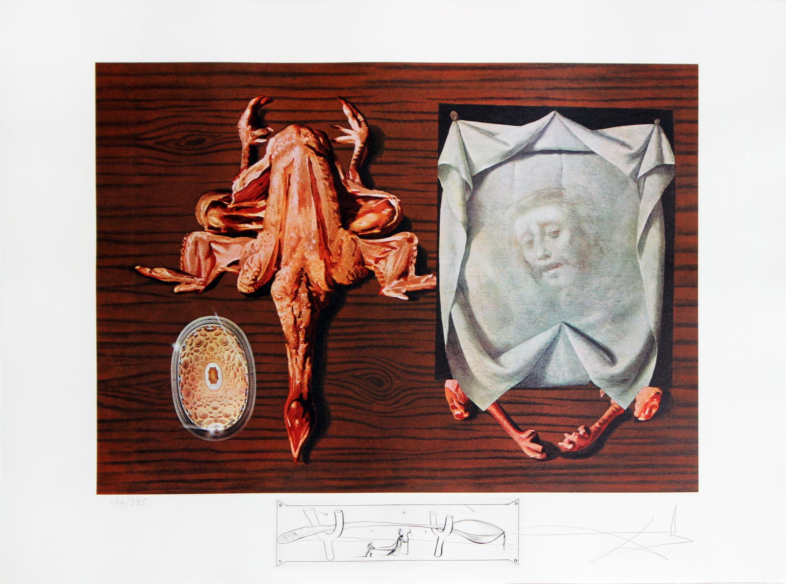 Salvador Dali - Sputniks Polished by Statistical Maggots: Artist: Salvador Dali Title: Sputniks Polished by Statistical Maggots Year: 1977 Dimensions: 22in. by 29.5in. Edition: From the Rare Limited Edition of 395 Suite:</