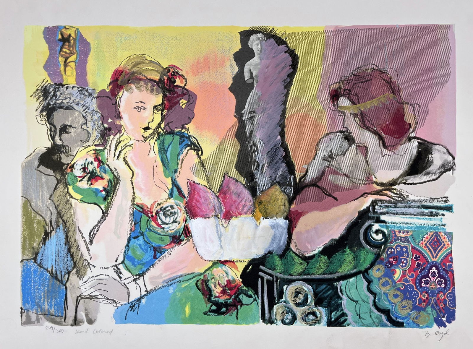 Batia Magal - Homage to Venus de milo: Artist: Batia Magal Title: Homage to Venus de milo Dimensions: 23 1/2 x 31 1/2 in. Edition: From the limited edition Medium: Screenprint on paper Condition: Exc