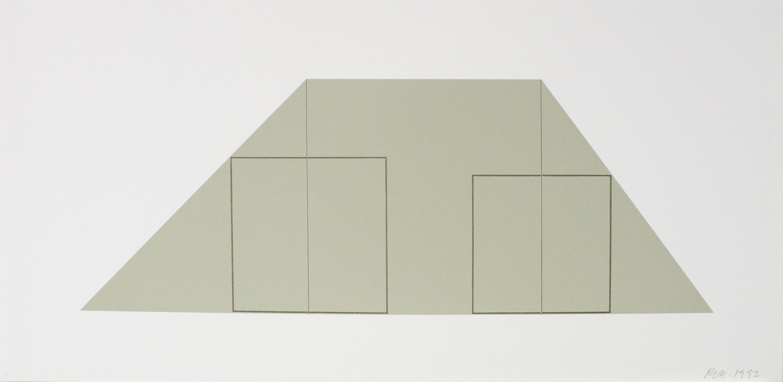 Robert Mangold - Untitled from "A Book of Silk Screen: Artist: Robert Mangold Title: Untitled from "A Book of Silk Screen Prints" Year: 1992 Dimensions: 24in. by 11.5in. Edition: From the limited edition of 300 Publishe