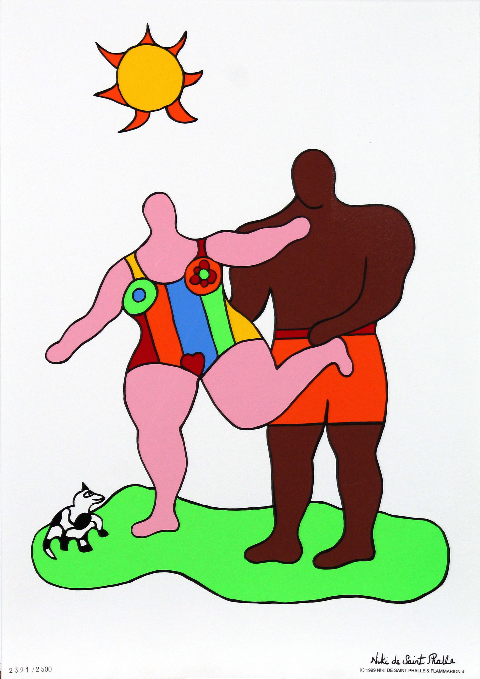 Niki de Saint Phalle - Le Soleil: Artist: Niki de Saint Phalle Title: Le Soleil Year: 1999 Dimensions: 20in. by 14in. Edition: From the limited edition of 2500 Publisher: Niki de Saint Phalle an