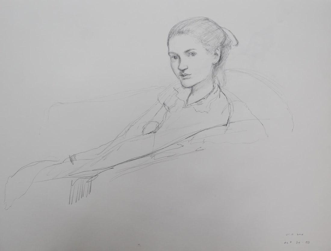 Bo Bartlett - Untitled Figure Study XVIII: Artist: Bo Bartlett Title: Untitled Figure Study XVIII Year: 2003 Dimensions: 18in. by 24in. Edition: original work Medium: drawing on paper Conditio