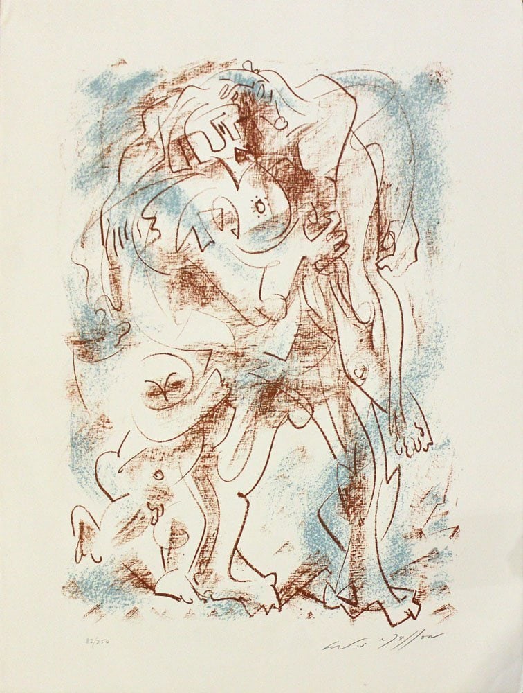 Andre Masson - Untitled From Flights Portfolio: Artist: Andre Masson Title: Untitled From Flights Portfolio Year: 1969 Dimensions: 19 3/4 x 25 3/4 in. Edition: From the limited edition of 250 Publisher: Inter