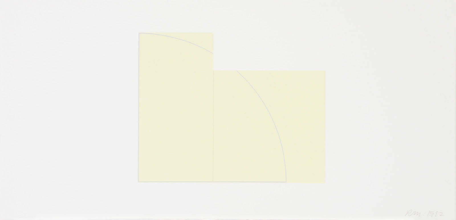 Robert Mangold - Untitled from "A Book of Silk Screen: Artist: Robert Mangold Title: Untitled from "A Book of Silk Screen Prints" Year: 1992 Dimensions: 24in. by 11.5in. Edition: From the limited edition of 300 Publishe