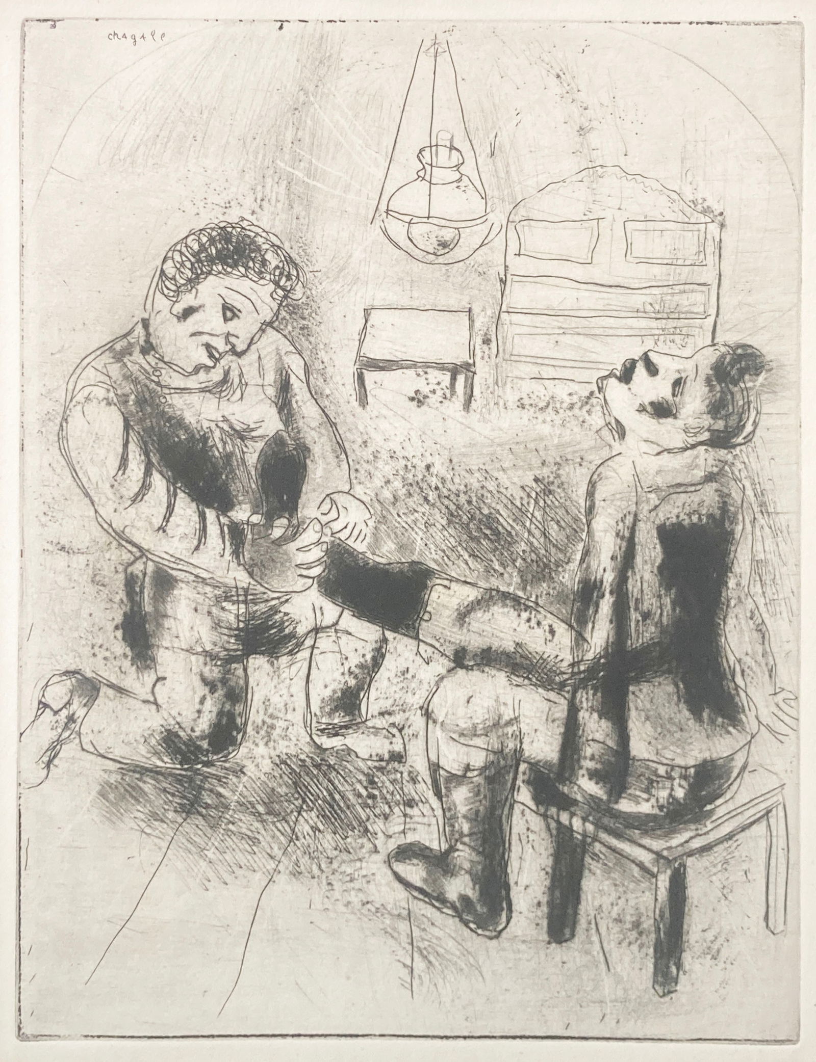 Marc Chagall - Petrouchka Retires Les Bottles (1 of 1)