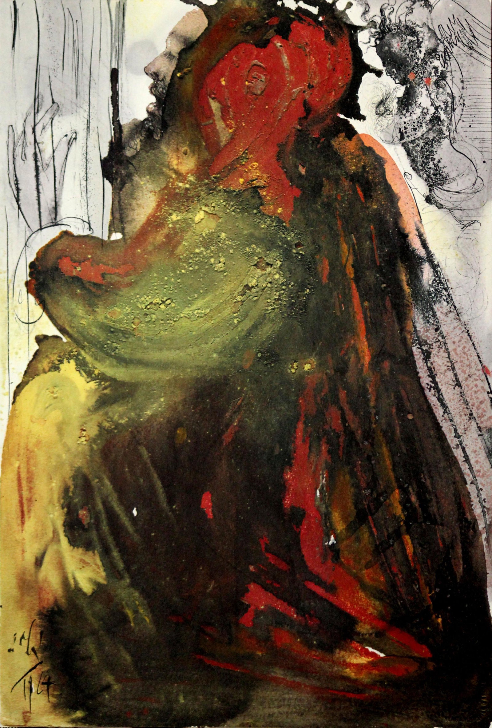 Salvador Dali - David's Mourning at the Death of Soul: Artist: Salvador Dali Title: David's Mourning at the Death of Soul Year: 1967 Dimensions: 19in. by 13.75in. Edition: From the rare limited edition of 1499 Publisher