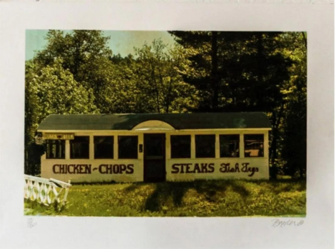 John Baeder - Chicken Chops: Artist: John Baeder Title: Chicken Chops Year: 1980 Dimensions: 22in. by 30in. Edition: From the Rare Limited Edition of 250 Medium: Screenprint Cond