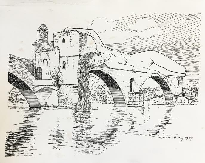 Man Ray - Untitled (The Bridge): Artist: Man Ray Title: Untitled (The Bridge) Year: 1937 Dimensions: 11in. by 8 3/4in. Edition: From the Rare Limited Edition Publisher: Jean Bucher Paris