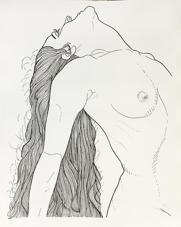 Man Ray - Untitled (Flowing Hair): Artist: Man Ray Title: Untitled (Flowing Hair) Year: 1937 Dimensions: 11in. by 8 3/4in. Edition: From the Rare Limited Edition Publisher: Jean Bucher Paris
