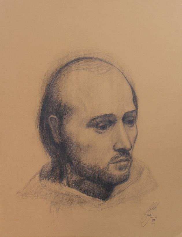 Bo Bartlett - Untitled Figure Study XIII: Artist: Bo Bartlett Title: Untitled Figure Study XIII Year: 1974 Dimensions: 9 3/4in. by 12 3/4in. Edition: original work Medium: drawing on paper Co