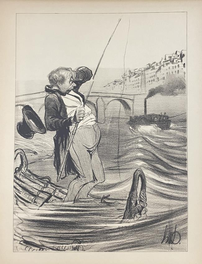 Honore Daumier - Woe to the Angler (1 of 1)