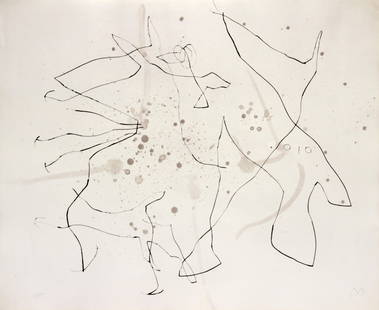 Joan Miro - Untitled IV from "Flux de l: Artist: Joan Miro Title: Untitled IV from "Flux de l'Aimant" Year: 1964 Dimensions: 19in. by 23in. Edition: 37 form the limited edition of 75 Publisher: Atelier