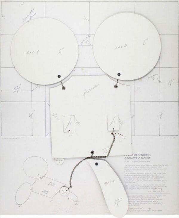 Claes Oldenburg - Geometric Mouse, Scale D (Paper), Home-Made (1 of 1)