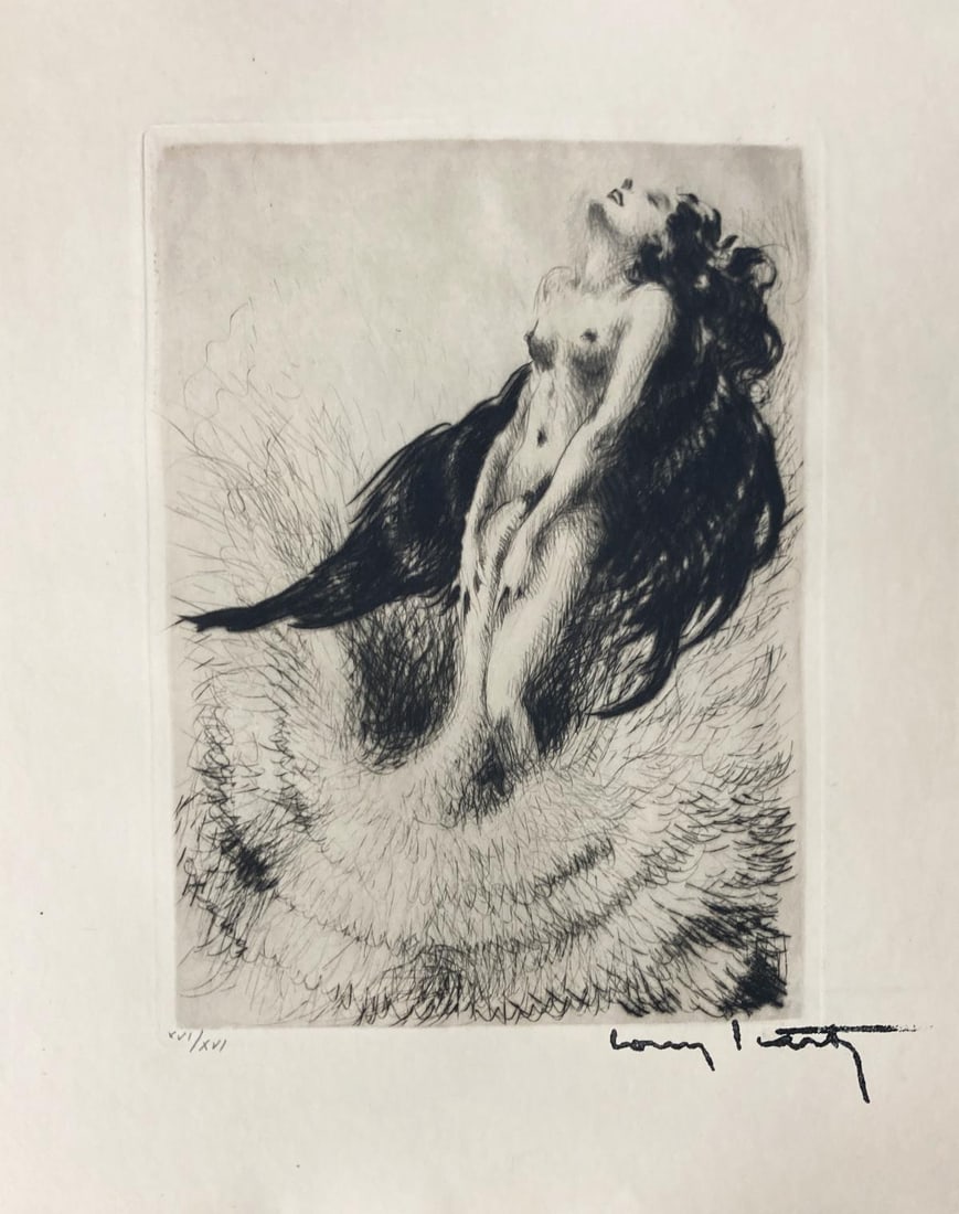 Louis Icart - Untitled XV from "Leda and the Swan" (1 of 1)